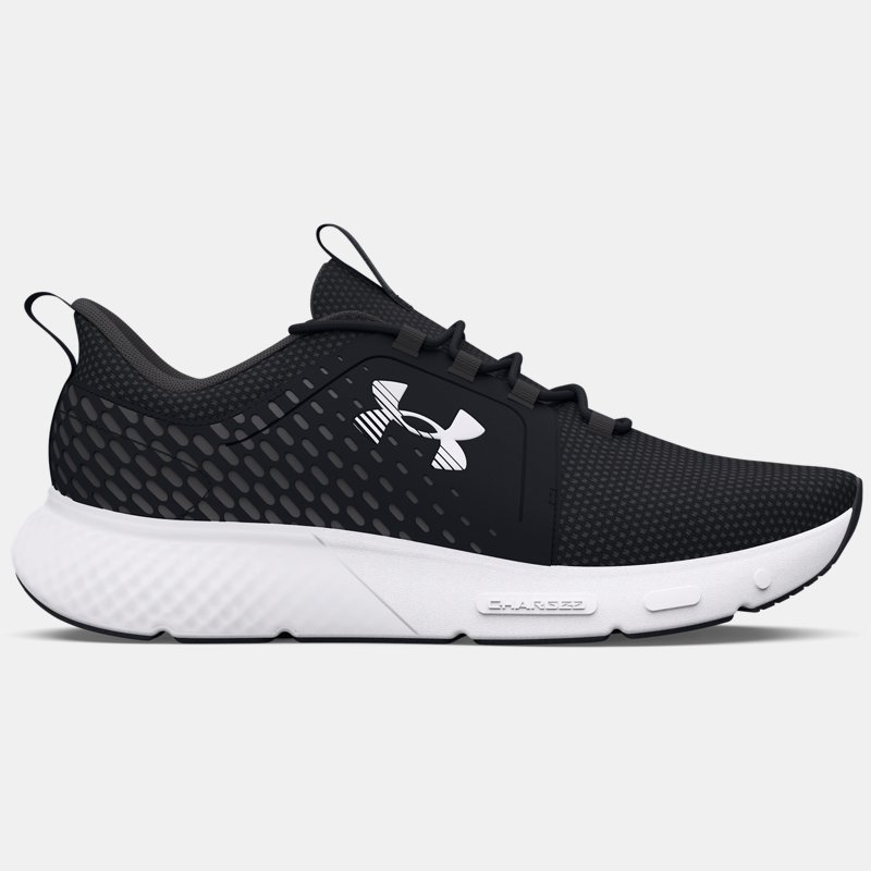 Men's  Under Armour  Charged Decoy Running Shoes Black / Black / White 8